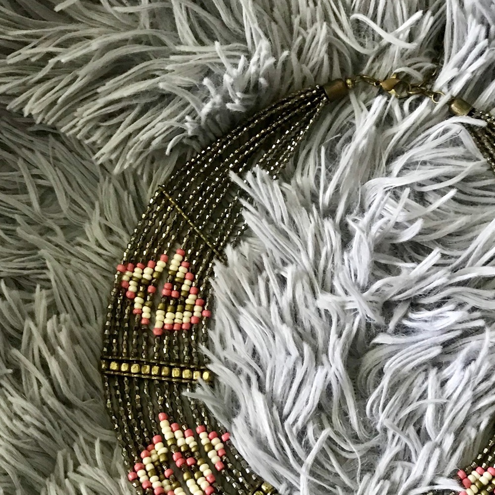 Tribal beaded necklace